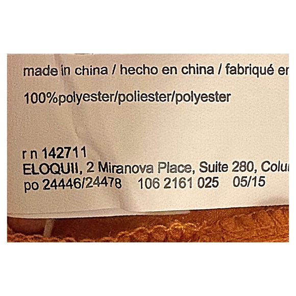 ELOQUII Blouse Satin Boat Neck Long Ruched Sleeves Burnt Orange Blouse Size 18 - Picture 11 of 13